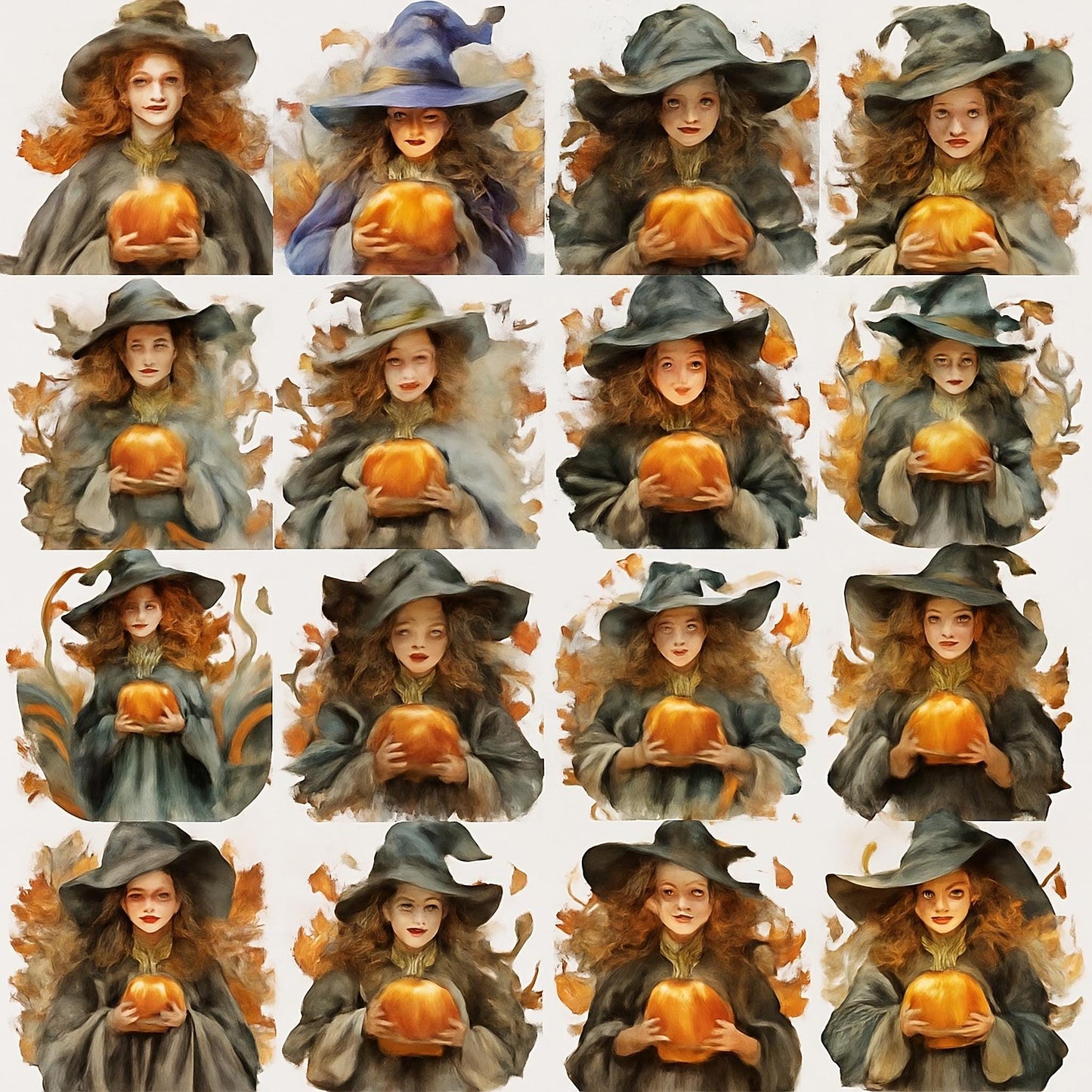 Witches Clipart Bundle β 160 PNG β Halloween Witch Elements β Transparent Background β High Resolution