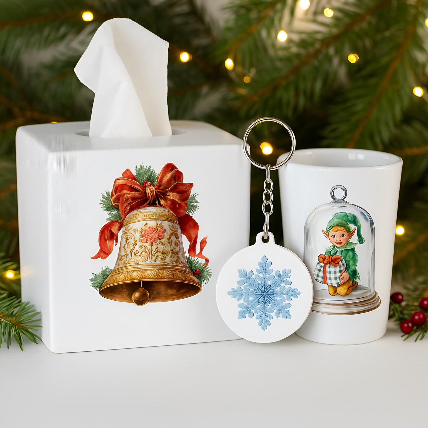 Christmas Ornaments Clipart β 80 PNG β Watercolor Transparent Files for Junk Journals & Crafts