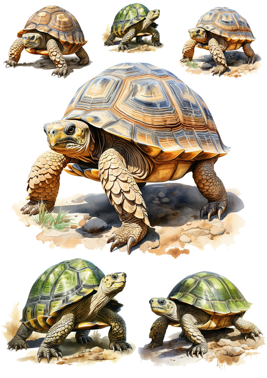 Stickerbogen – Schildkrötencollage Katze Nr. 4044