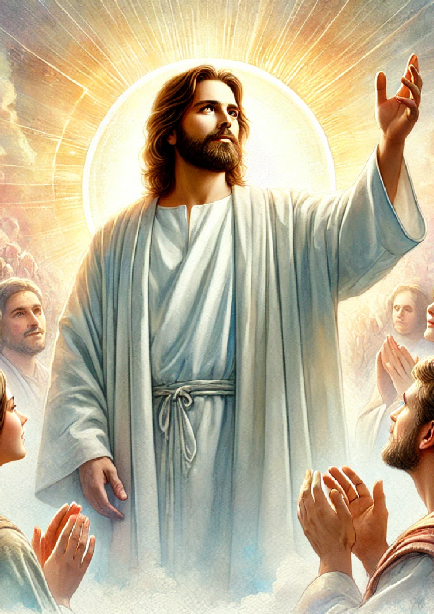 Sticker Sheet / Greeting Card – Jesus the Risen One Full Cat No. 4065