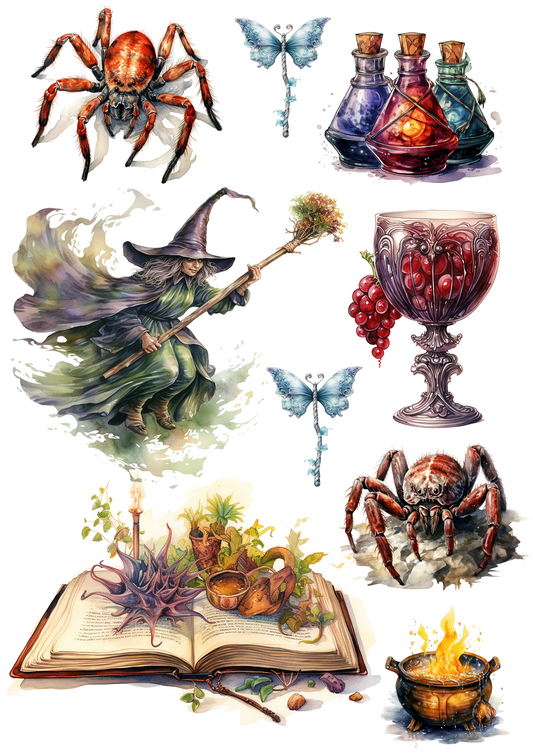 Sticker Sheet – Wizards Academy 5 Collage Collage Cat No. 4139