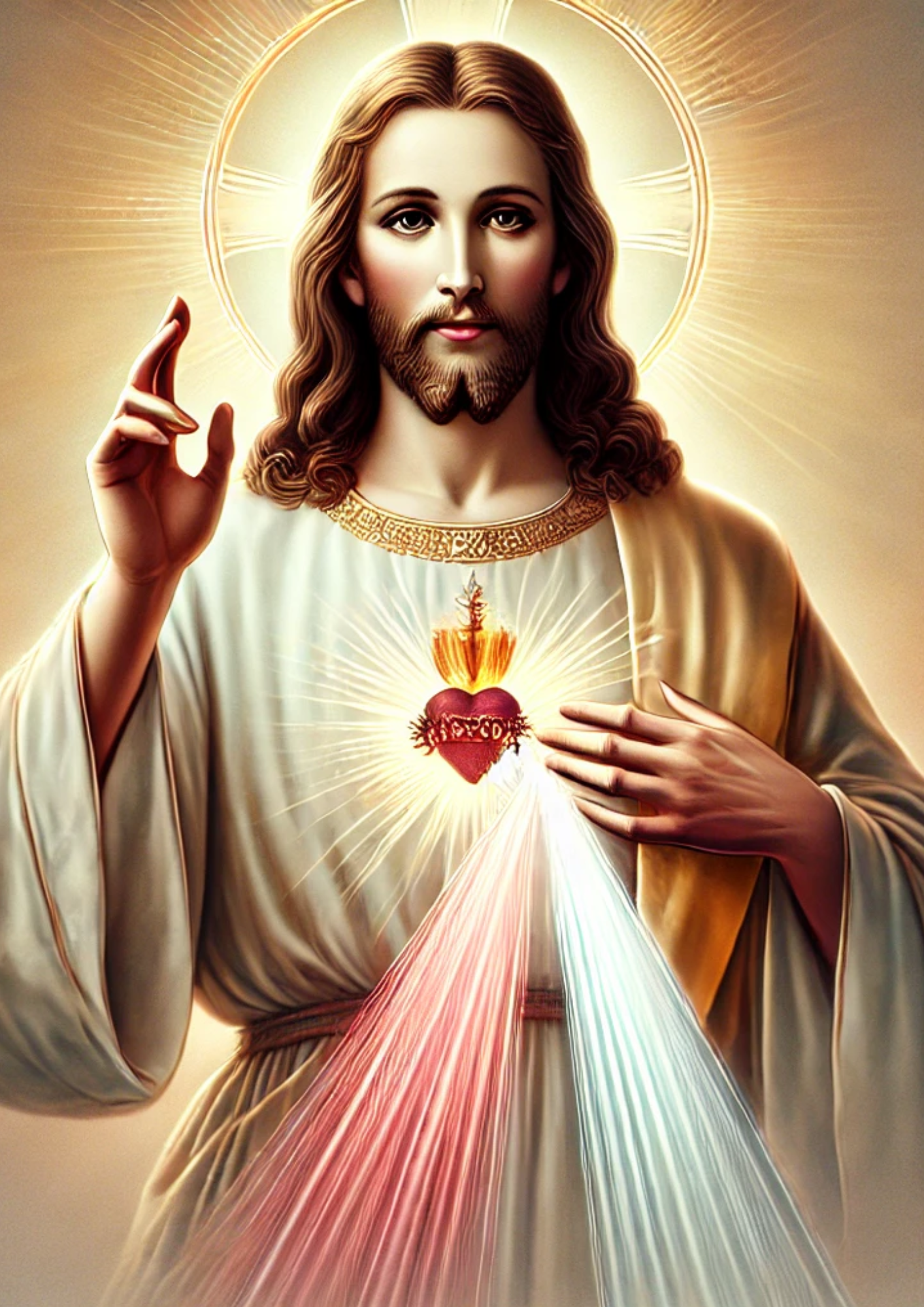 Sticker Sheet / Greeting Card – Jesus Blesses Full Catalog No. 4244