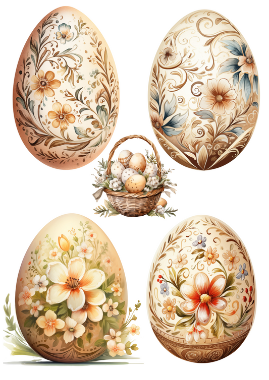 Sticker Sheet – Easter Eggs Full Cat. No. 4246