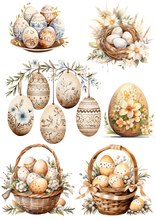 Sticker Sheet – Easter Eggs 2 Collage Cat. No. 4248