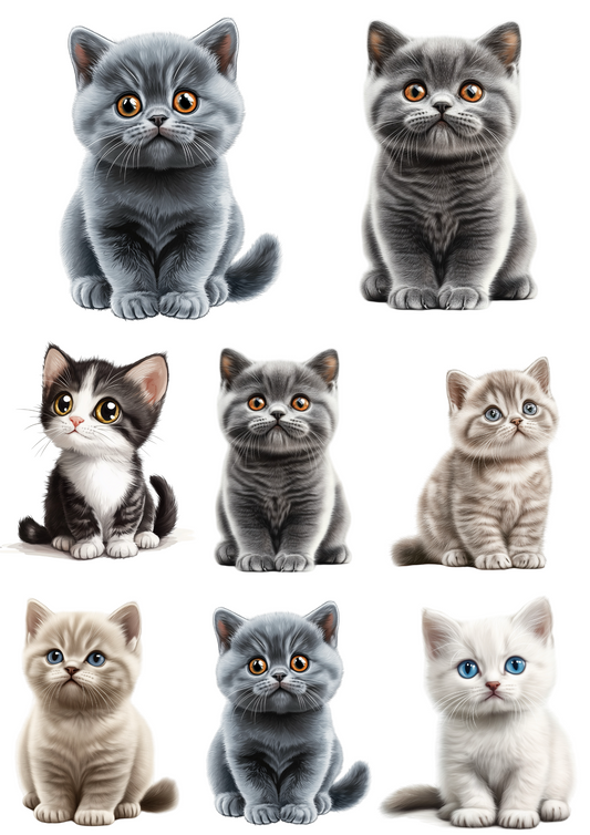 Sticker Sheet – Cats Mix Collage Cat. No. 4260