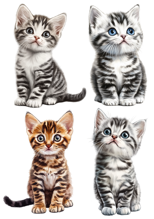 Sticker Sheet – Cats Mix 3 Collage Cat. No. 4262