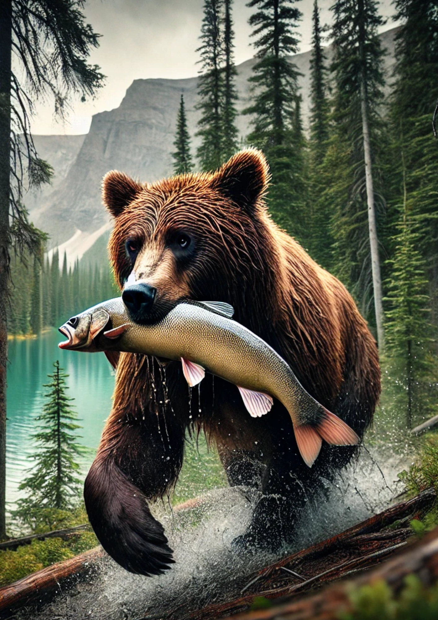 Sticker Sheet / Greeting Card – Brown Bear Full Cat. No. 4298