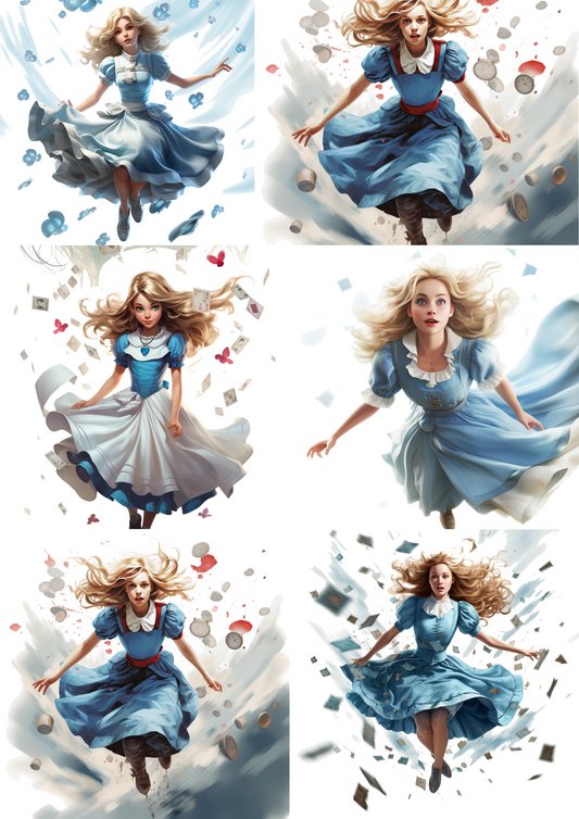 Sticker Sheet – Alice In Wonderland Collage Cat. No. 4319