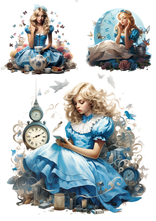 Sticker Sheet – Alice In Wonderland 2 Collage Cat. No. 4320