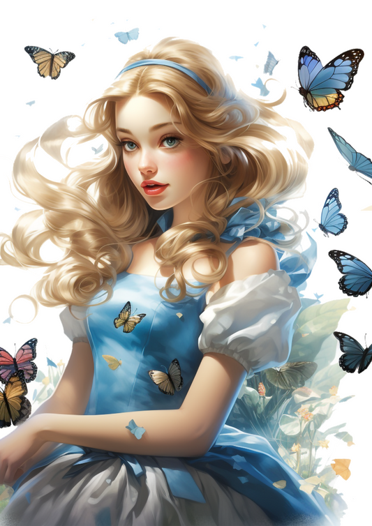 Sticker Sheet – Alice In Wonderland Among The Butterflies Full Cat. No. 4339