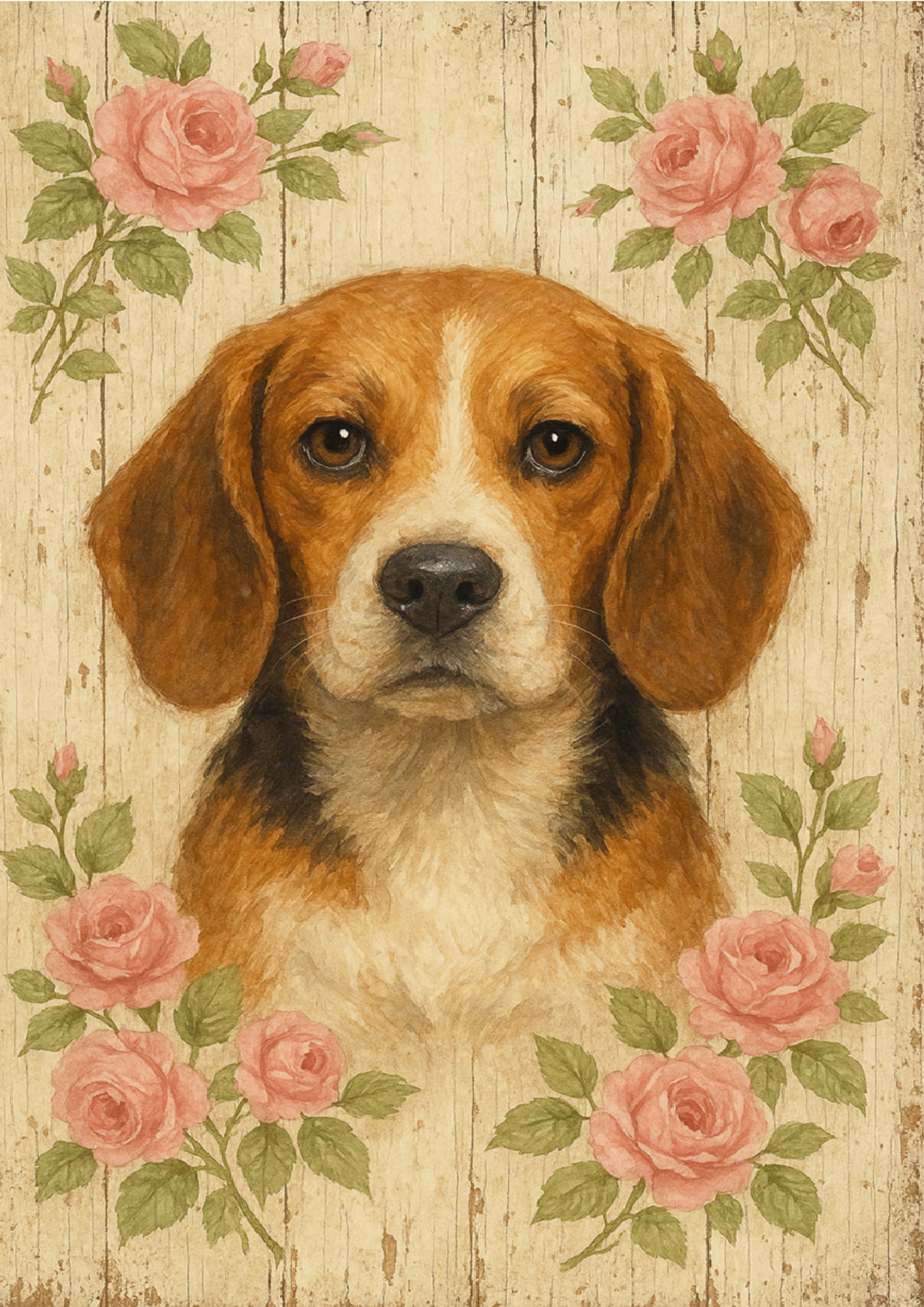 Sticker Sheet / Greeting Card – Beagle Dog Full Cat. No. 4350