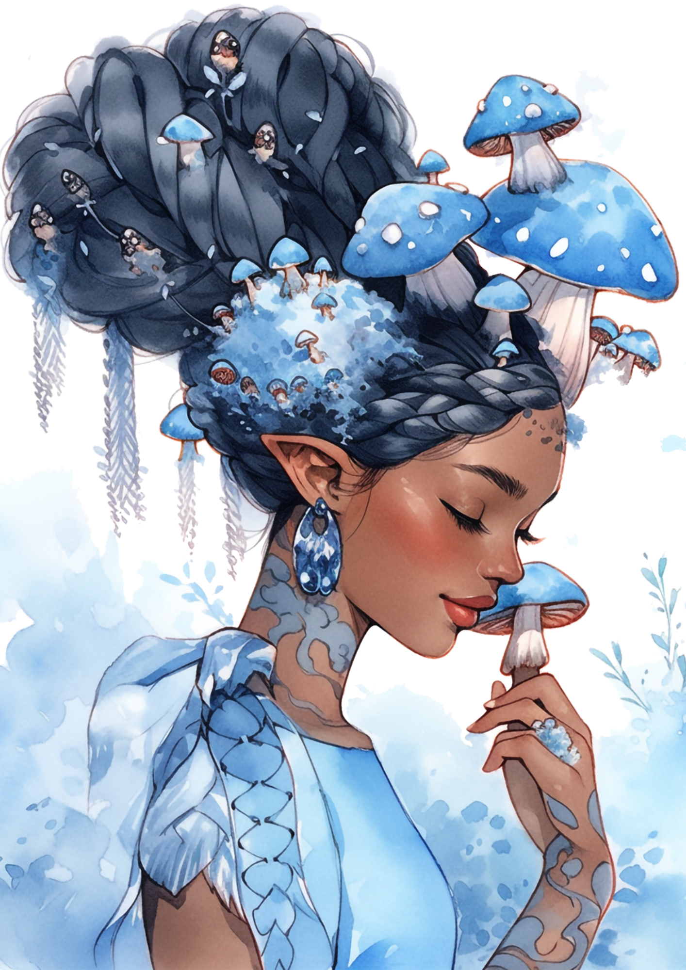 Sticker Sheet / Greeting Card – Fairy From Magic Forest Collage Cat. No. 4377