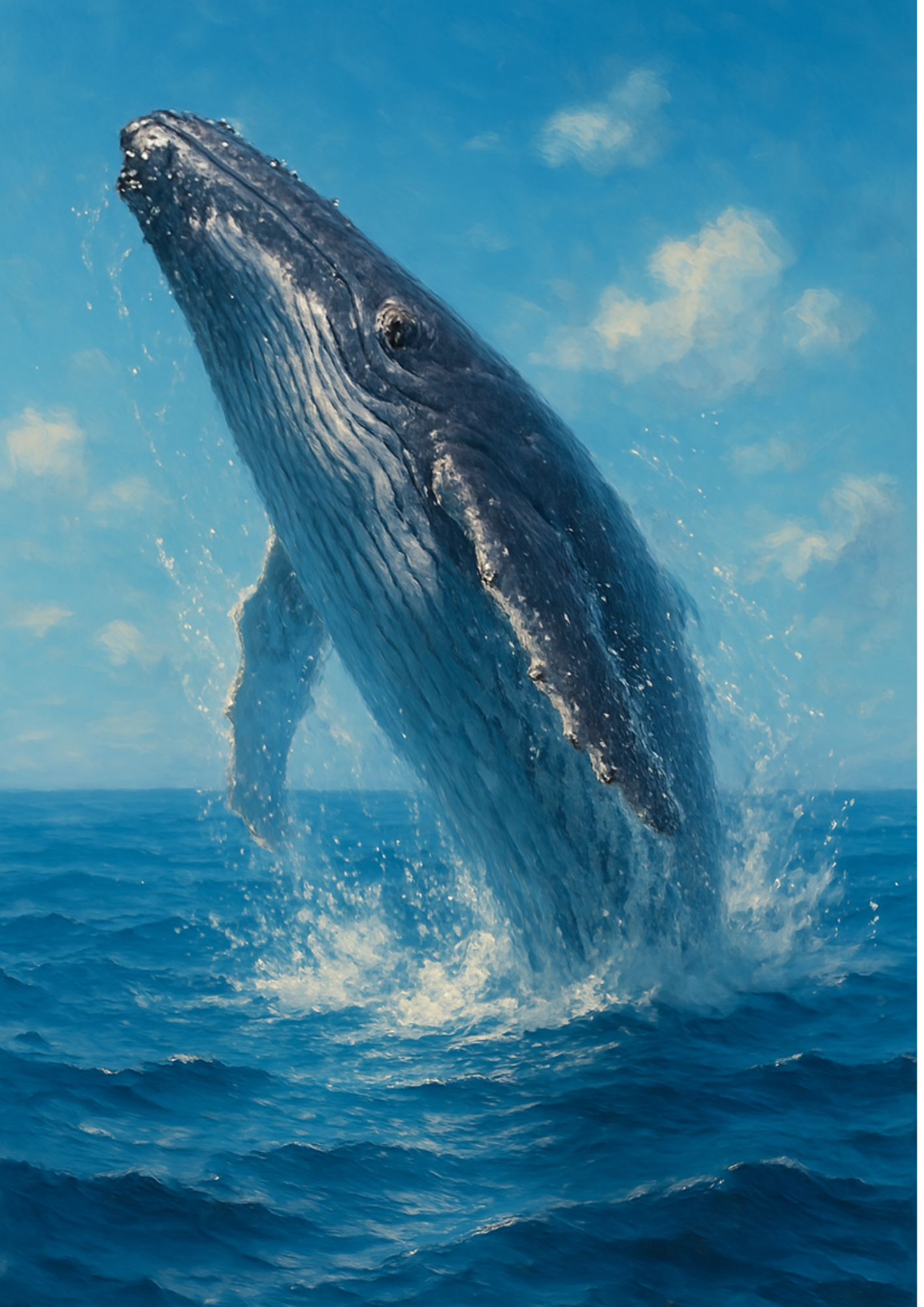 Sticker Sheet / Greeting Card – Whale Full Cat. No. 4419