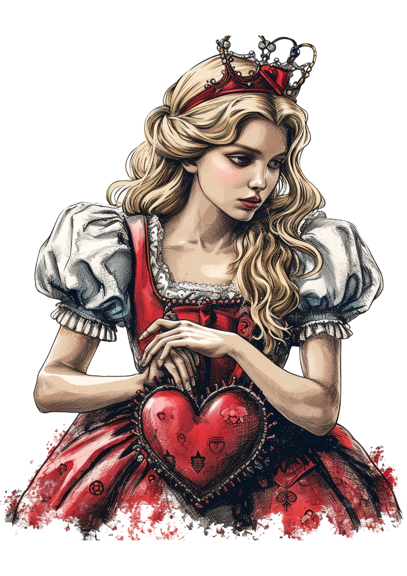 Sticker Sheet / Greeting Card – Alice In Wonderland Full Cat. No. 4441