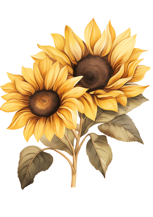 Sticker Sheet – Sunflowers Collage Cat. No. 4446