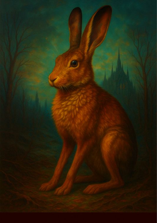 Sticker Sheet – Gothic Rabbit In Magic Forest Collage Cat. No. 4463