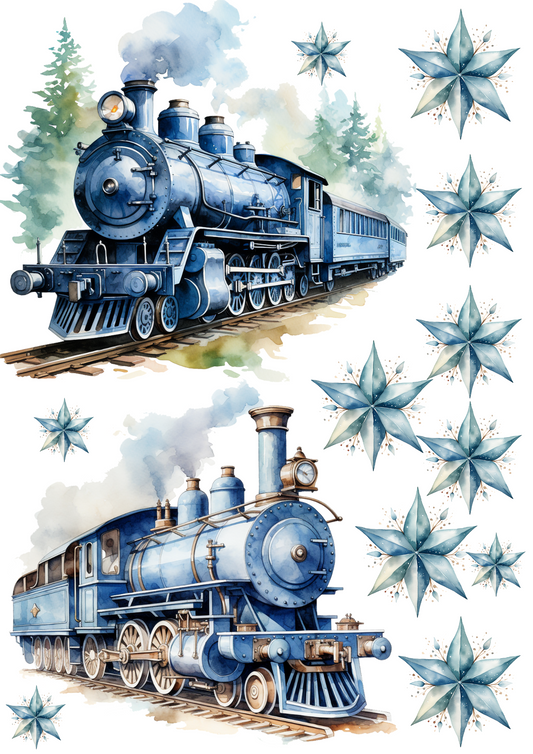 Sticker Sheet – Christmas Magic Train Collage Cat. No. 4474