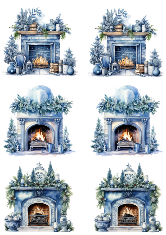 Sticker Sheet – Fireplace Collage Cat. No. 4475