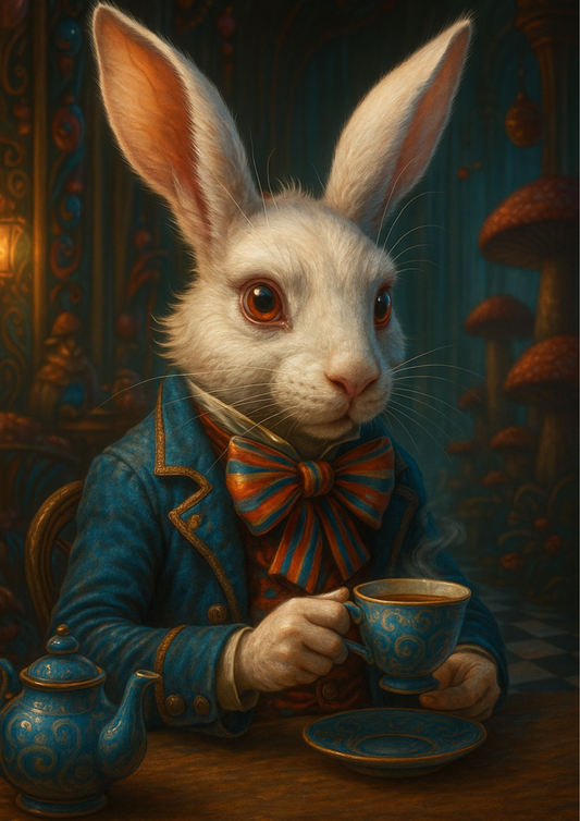 Sticker Sheet – White Rabbit Alice In Wonderland Full Cat. No. 4492