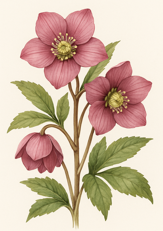 Sticker Sheet – Pink Hellebores Full Cat. No. 4498