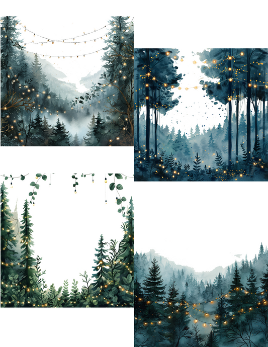 Sticker Sheet – Alice In Wonderland Magic Forest Collage Cat. No. 4541