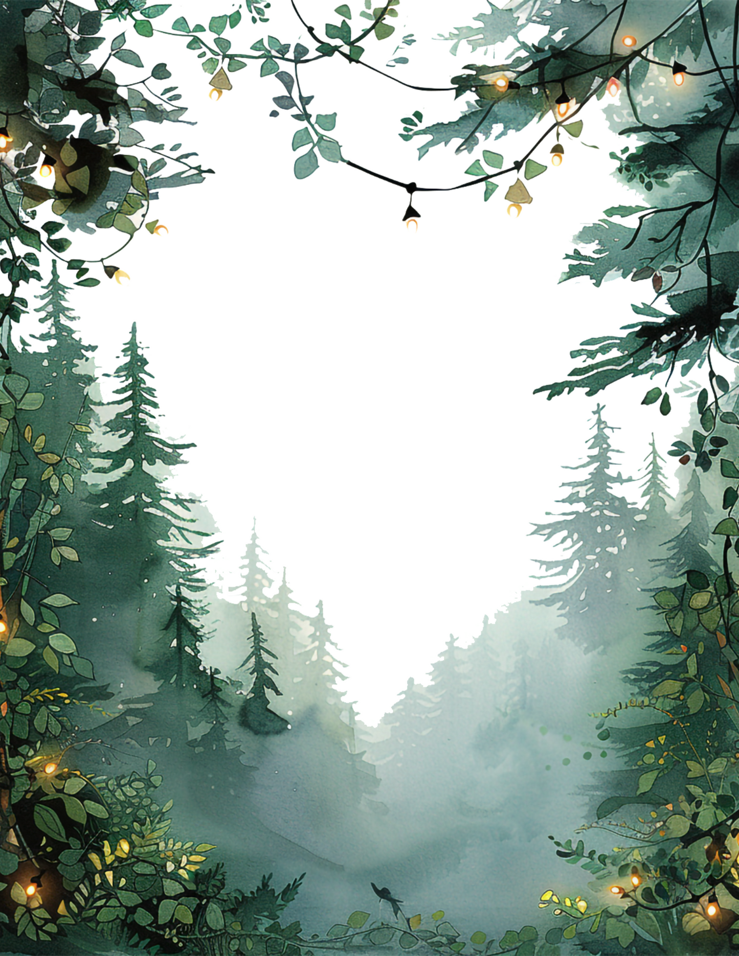 Sticker Sheet / Greeting Card – Alice In Wonderland Magic Forest Full Cat. No. 4542