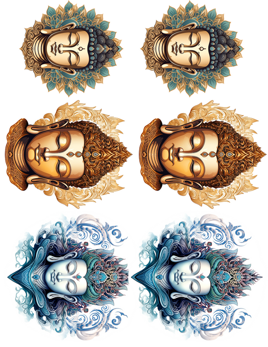 Sticker Sheet – Buddha 2 Collage Cat. No. 4560