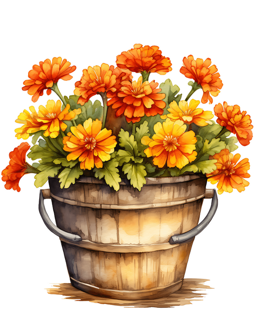 Sticker Sheet – Daisies In A Decorative Pot Full Cat. No. 4588