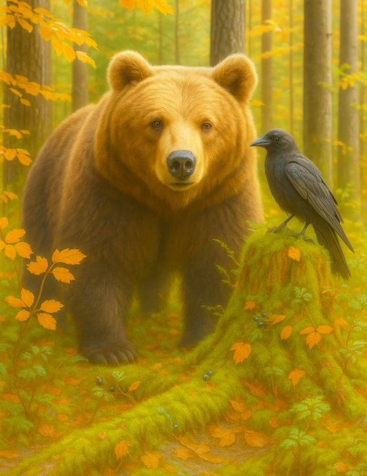 Sticker Sheet – Bear And Raven Full Cat. No. 4602