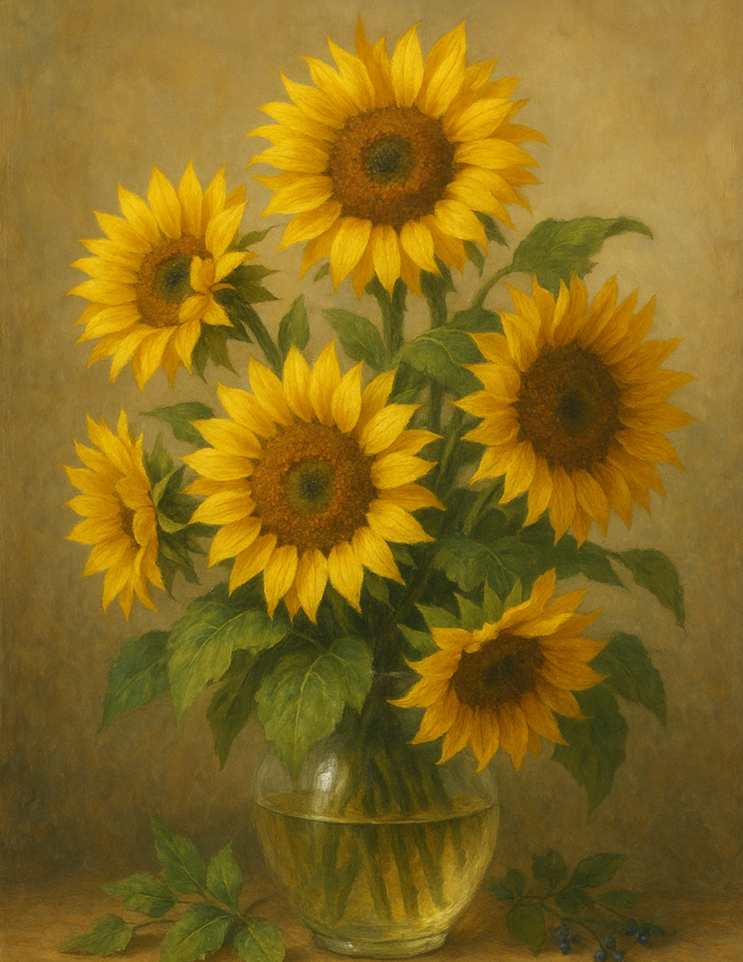 Sticker Sheet / Greeting Card – Sunflowers Full Cat. No. 4608