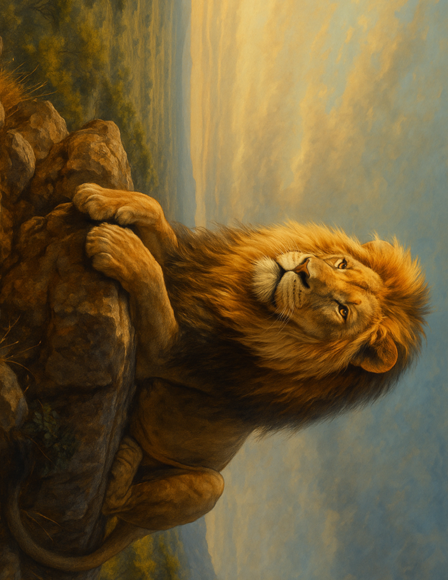 Sticker Sheet / Greeting Card – Lion Full Cat. No. 4612