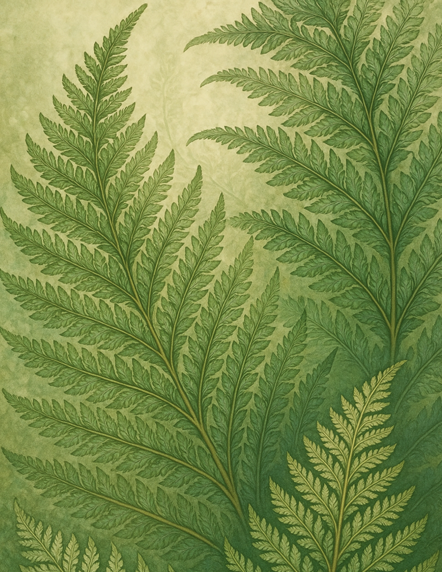 Sticker Sheet / Greeting Card – Fern Leaves Full Cat. No. 4621