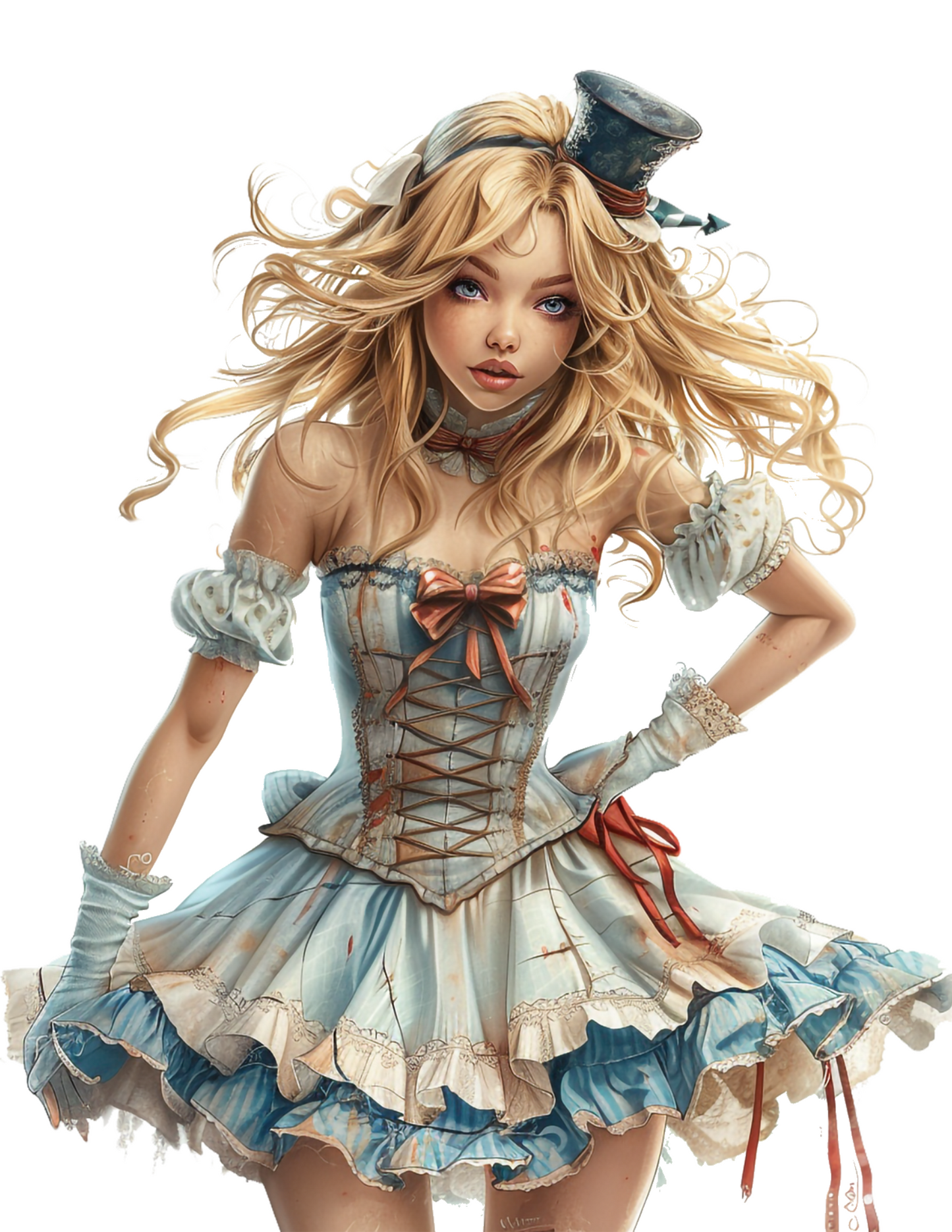 Sticker Sheet / Greeting Card – Alice In Wonderland Full Cat. No. 4627