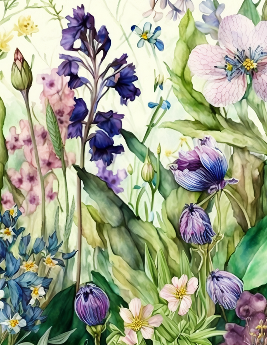 Sticker Sheet – Floral Background Full Cat. No. 4630