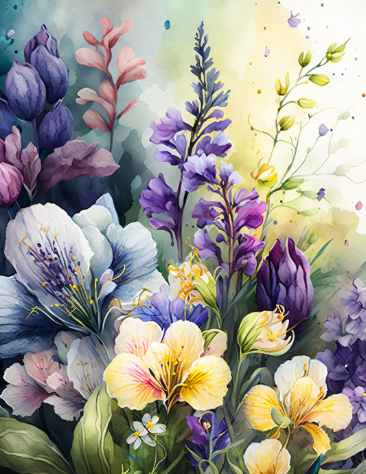 Sticker Sheet – Floral Background Full Cat. No. 4631