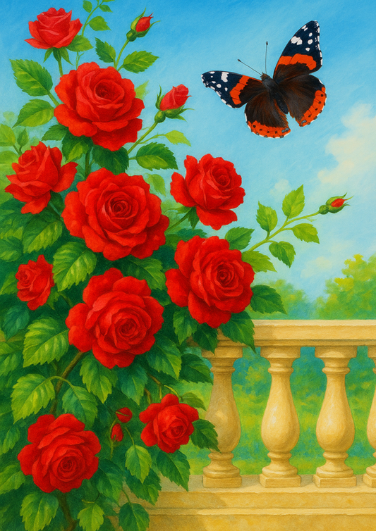 Sticker Sheet – Butterflie On Flower Full Cat. No. 4653
