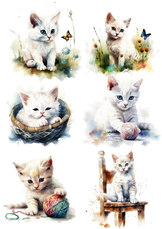 Sticker Sheet – Little Kitten Collage Cat. No. 4677