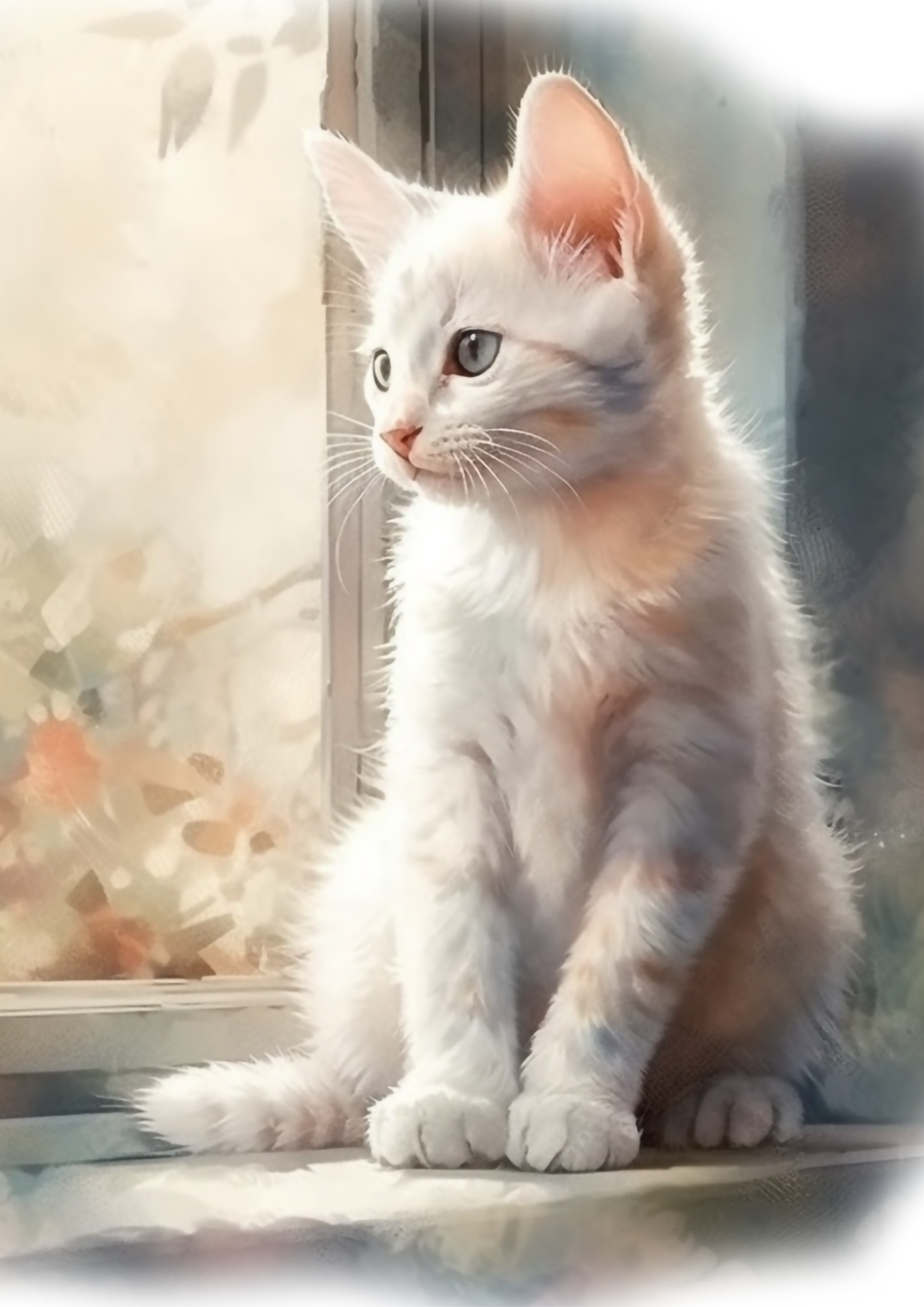 Sticker Sheet / Greeting Card – Little Kitten Full Cat. No. 4678