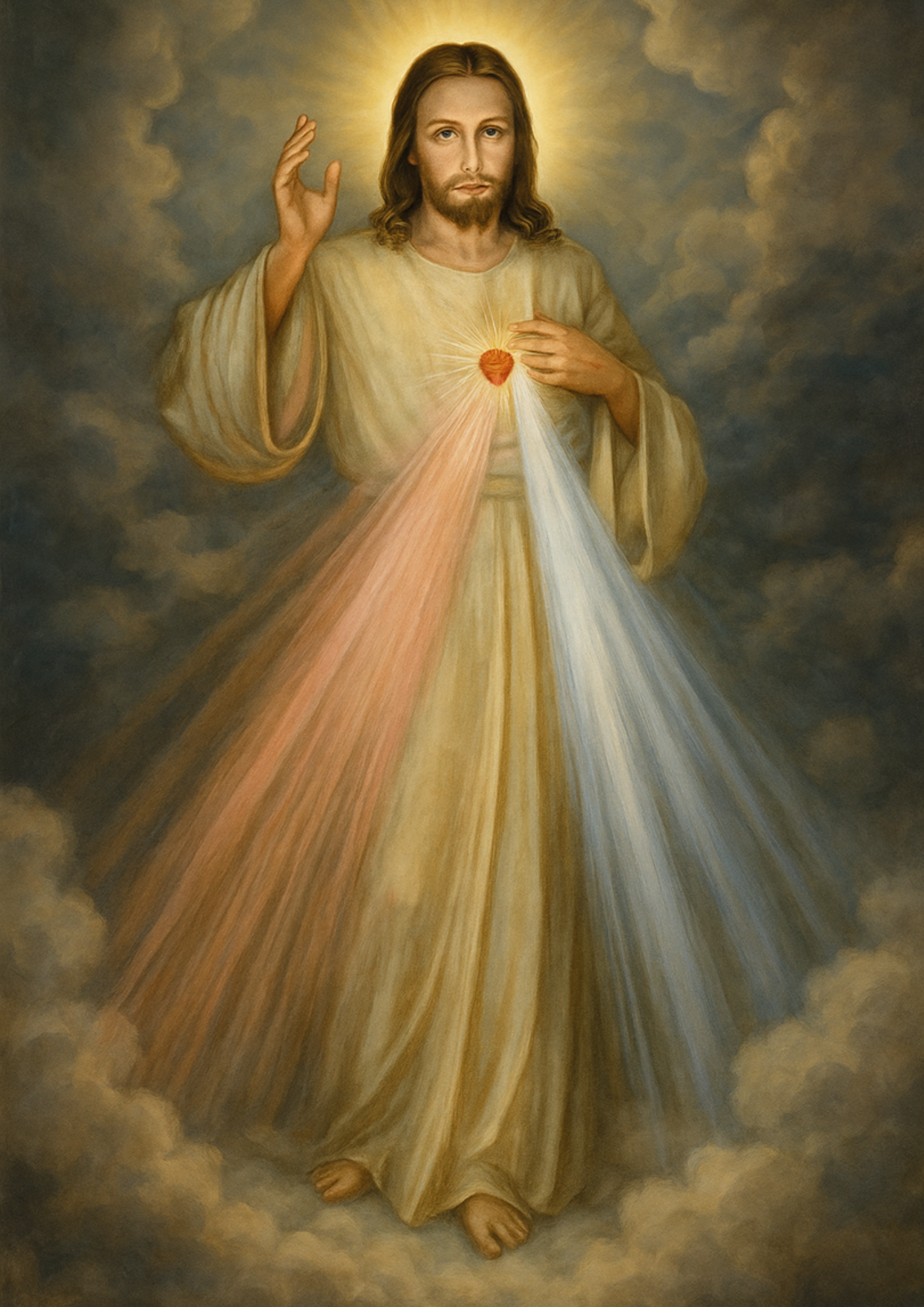 Sticker Sheet / Greeting Card – Merciful Jesus Full Cat. No. 4681