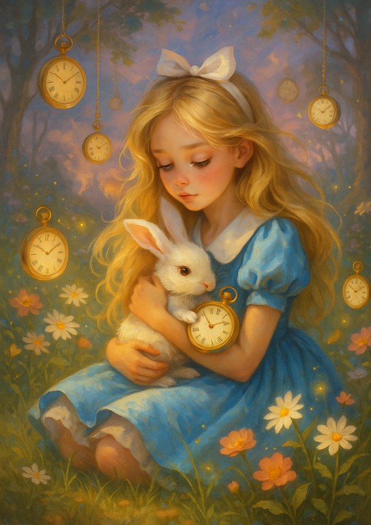 Sticker Sheet – Alice In Wonderland Cuddles The White Rabbit Full Cat. No. 4682