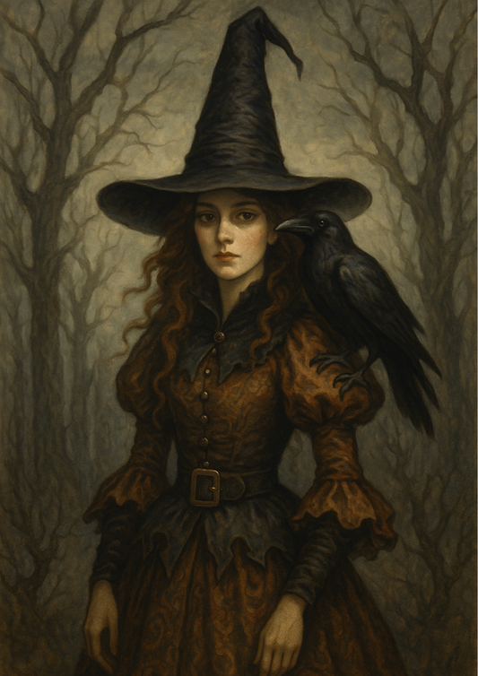 Sticker Sheet β Witch With Raven Full Cat. No. 4774