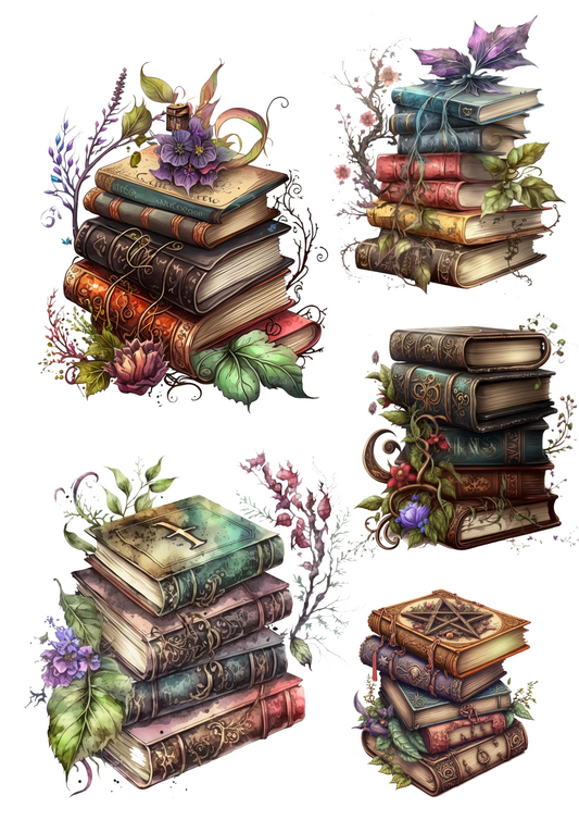 Sticker Sheet – Magic Books Collage Cat. No. 4776