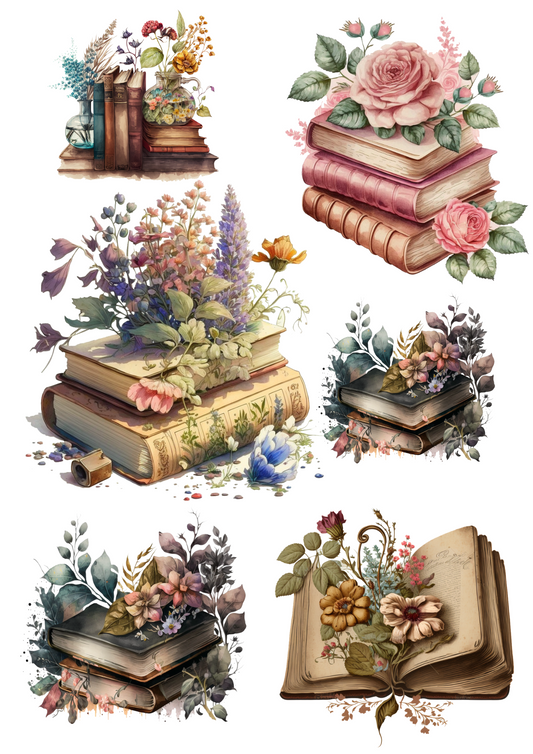 Sticker Sheet – Magic Books Collage Cat. No. 4777