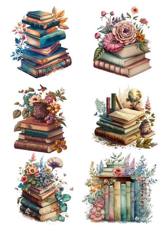 Sticker Sheet – Magic Books Collage Cat. No. 4778