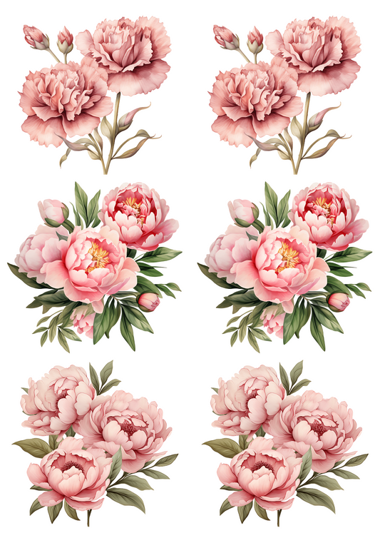 Sticker Sheet – Garden Summer Flowers Collage Cat. No. 4795