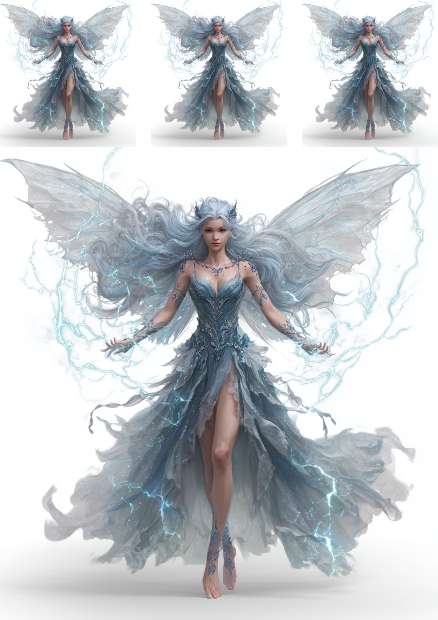 Sticker Sheet / Greeting Card – Fairy Collage Cat. No. 4839