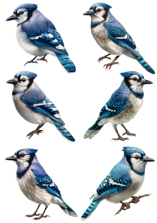 Sticker Sheet Blue Jey Collage Cat. No. 4954