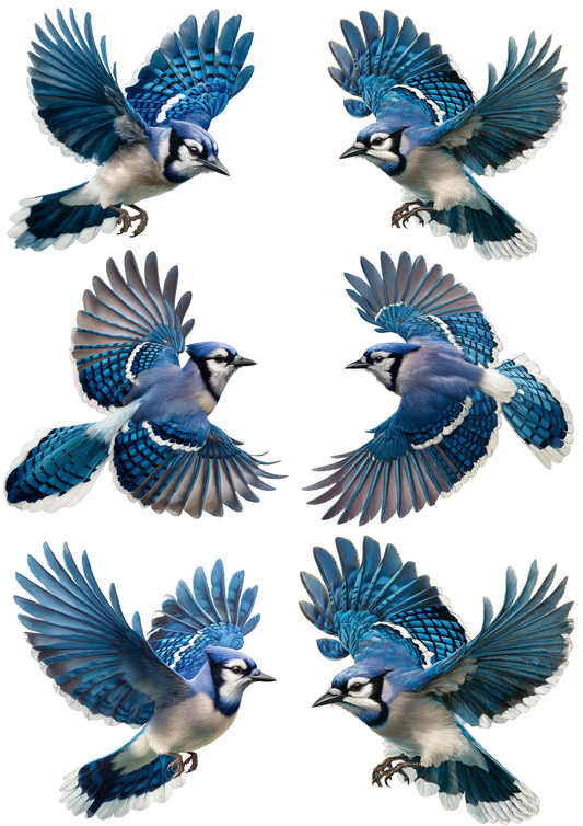 Sticker Sheet Blue Jey Collage Cat. No. 4955