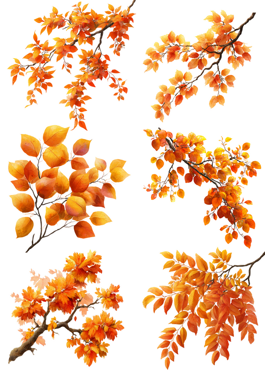 Sticker Sheet Autumn Leaves Collage Cat. No. 4980