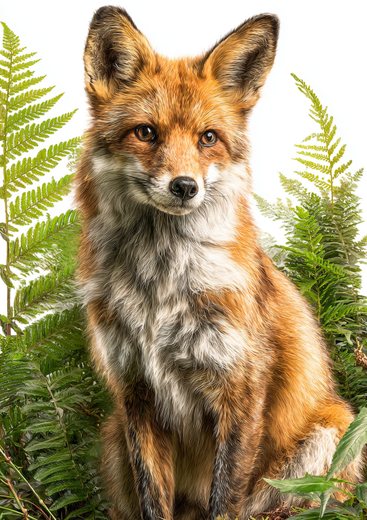 Sticker Sheet / Greeting Card – Fox Full Cat. No. 4995